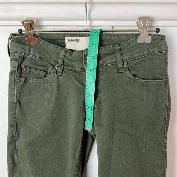 Garage Olive Khaki Green Jegging Jeans Size 00 - Picture 6 of 11